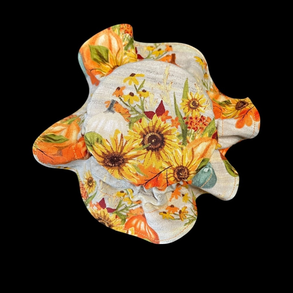 Thanksgiving Handmade Cotton Bread Bag + FREE Mason Jar Bonnet Included - Picture 10 of 12